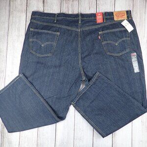 LEVI'S 559 Mens Size 54x30 RELAXED STRAIGHT FIT Jeans Dark Wash Brand New